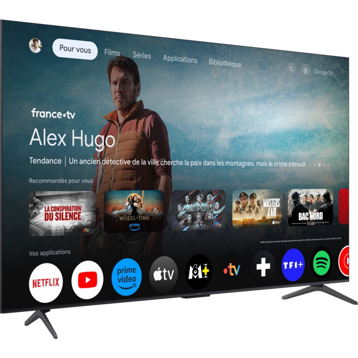TV Mini Led 75C69K 2025-75 pouces (189cm) aluminium, TCL