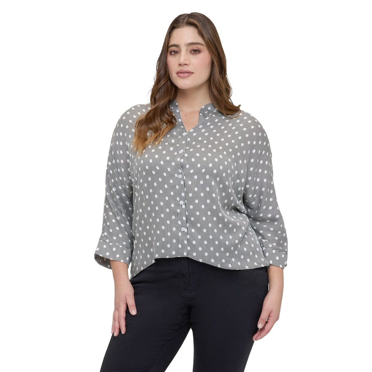 Chemise à pois gris, FIORELLA RUBINO