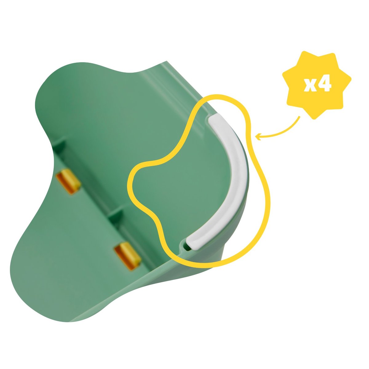 Marchepied antidérapant léger vert, BADABULLE