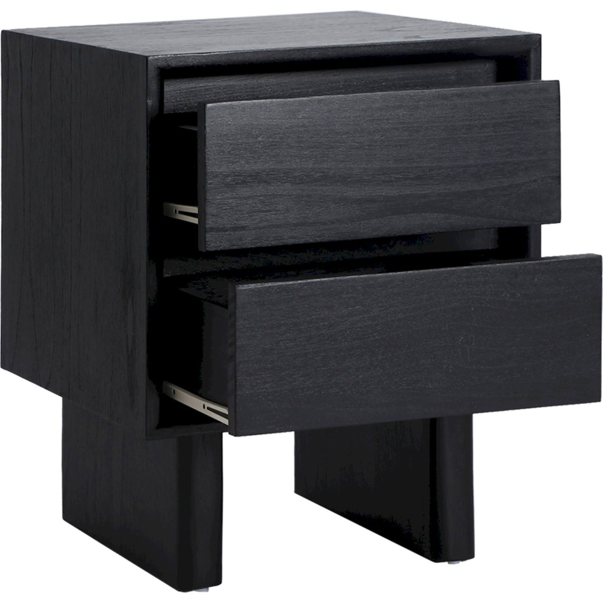 Table de chevet collection demmin en bois noir, RECOLLECTION