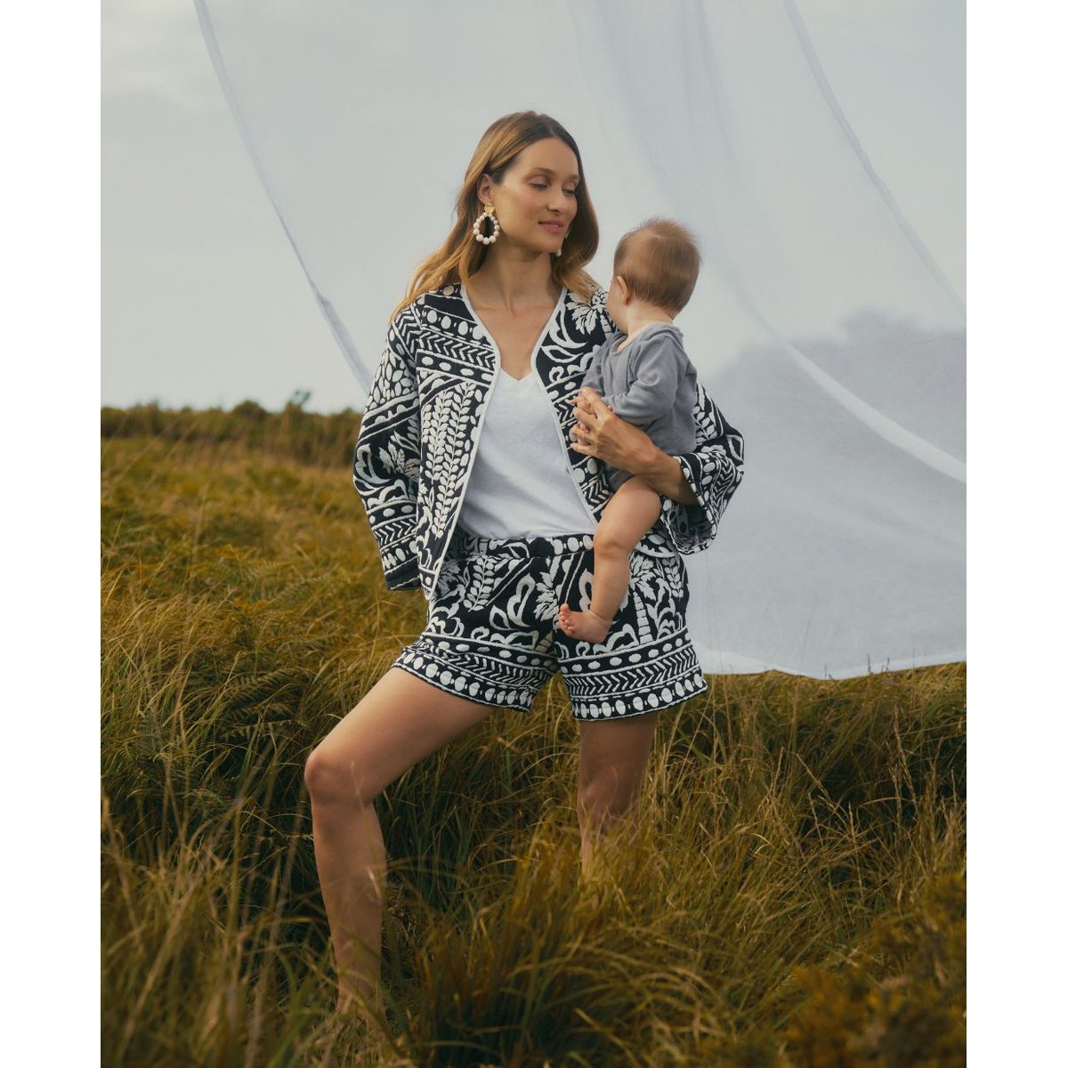 Veste de maternité Java multico, CACHE COEUR