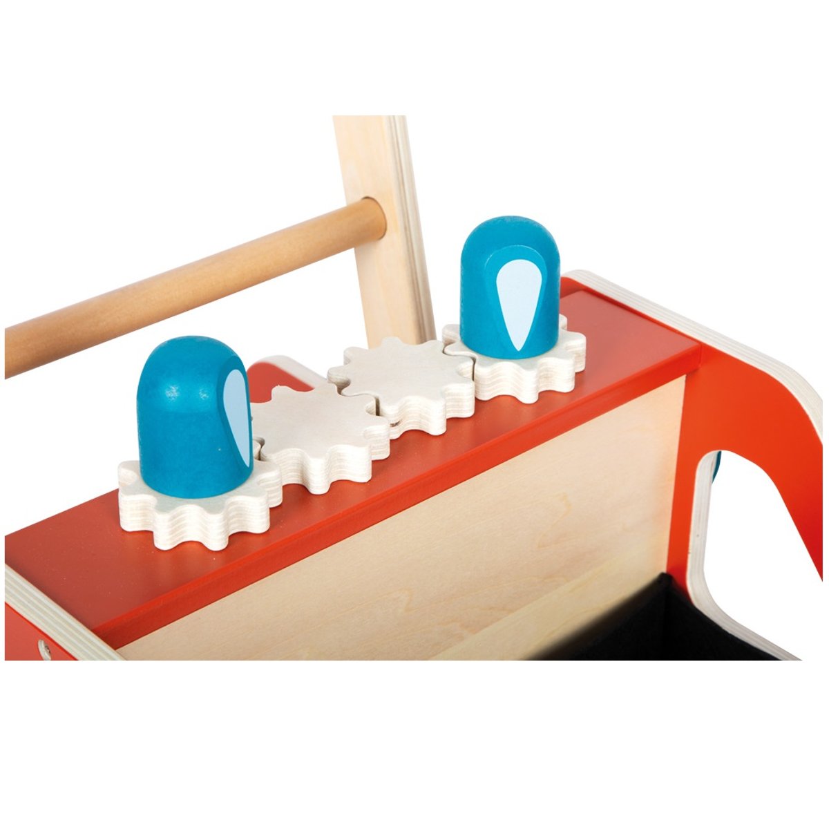 Chariot de marche en bois Pompiers rouge, SMALL FOOT COMPANY