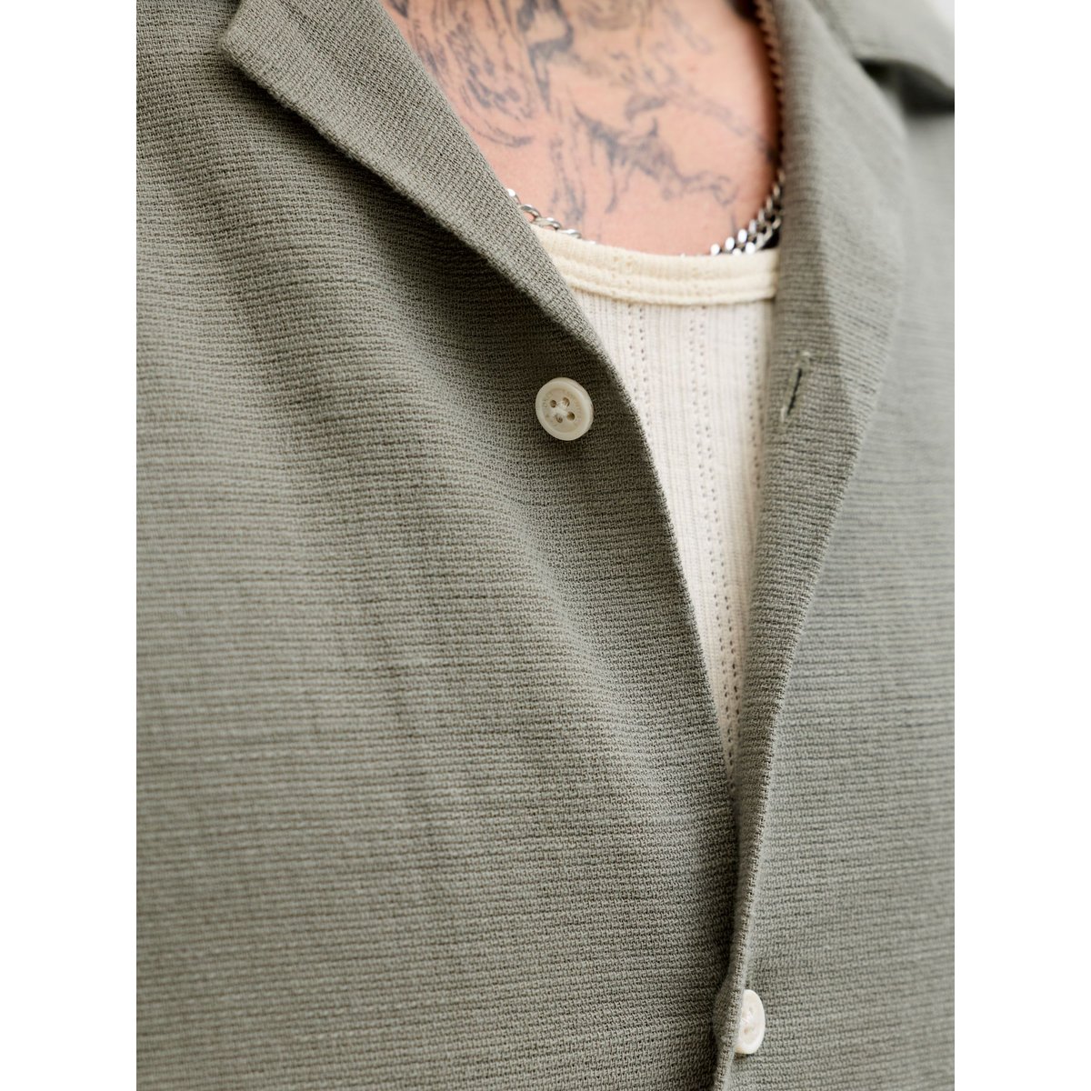 Chemise De Vacances grise - vetiver 1, JACK & JONES
