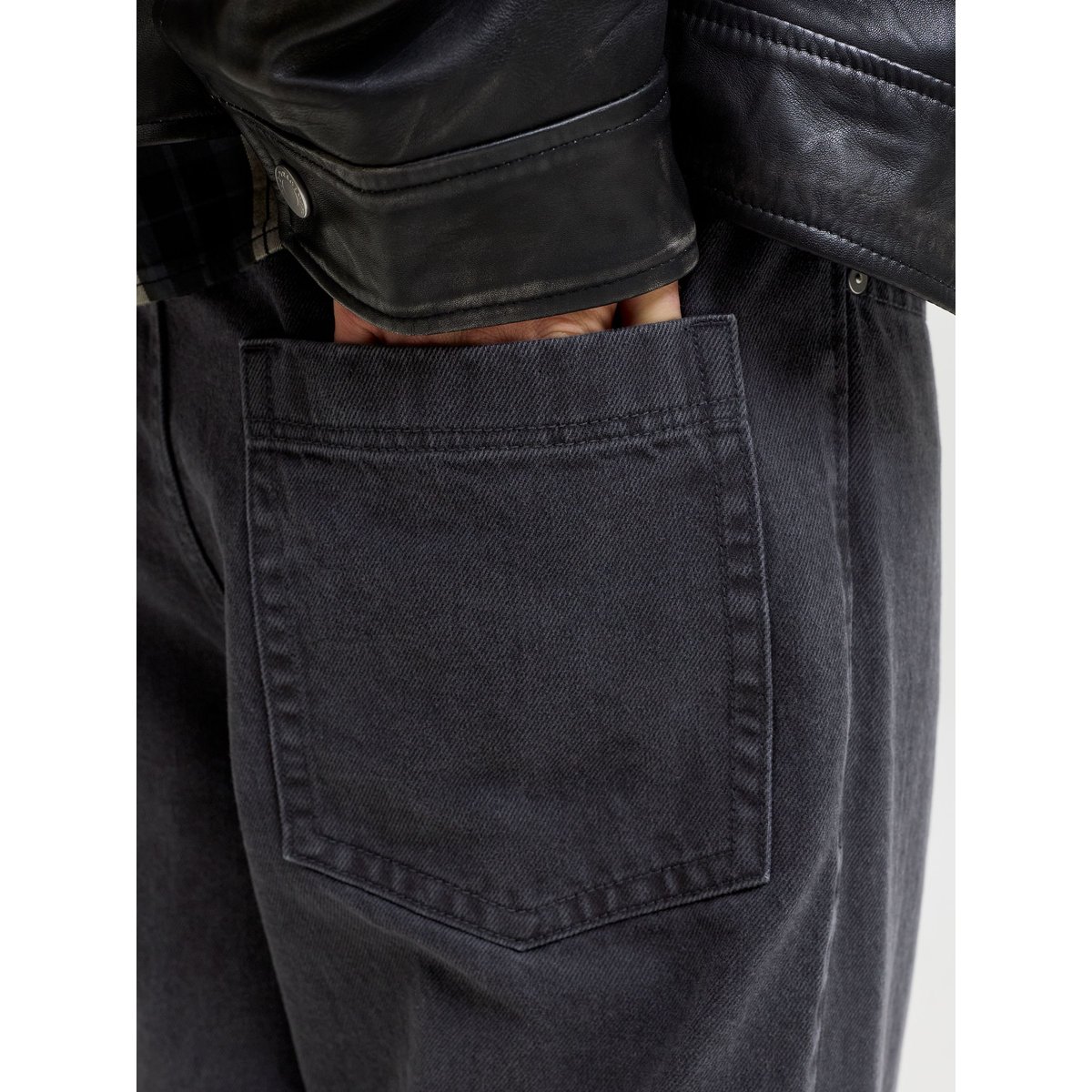 Jean À Coupe Ample black denim, JACK & JONES