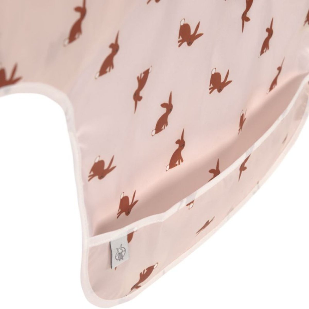 Lot de 2 bavoirs rose poudré, blanc cassé, LASSIG