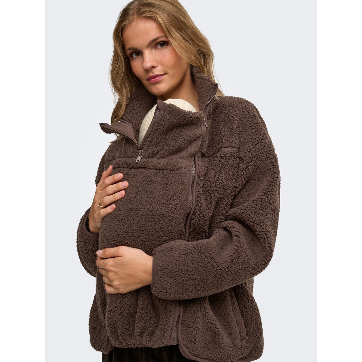 Sweat-Shirt En Polaire coffee bean, ONLY