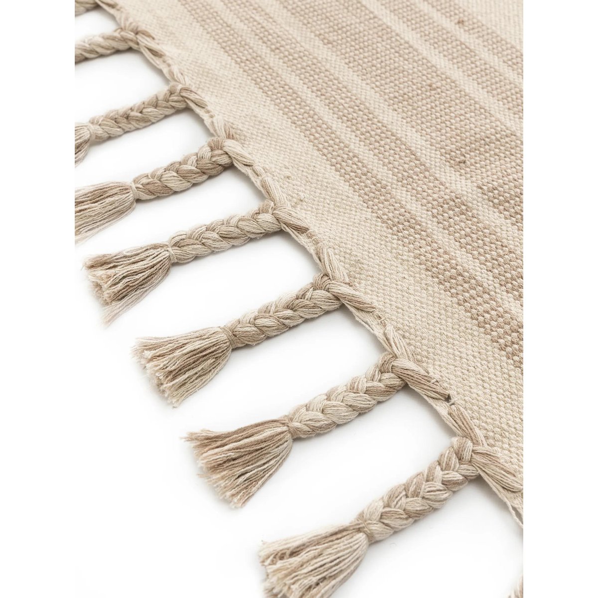 Tapis en coton fait main GIBSON bleu, BENUTA