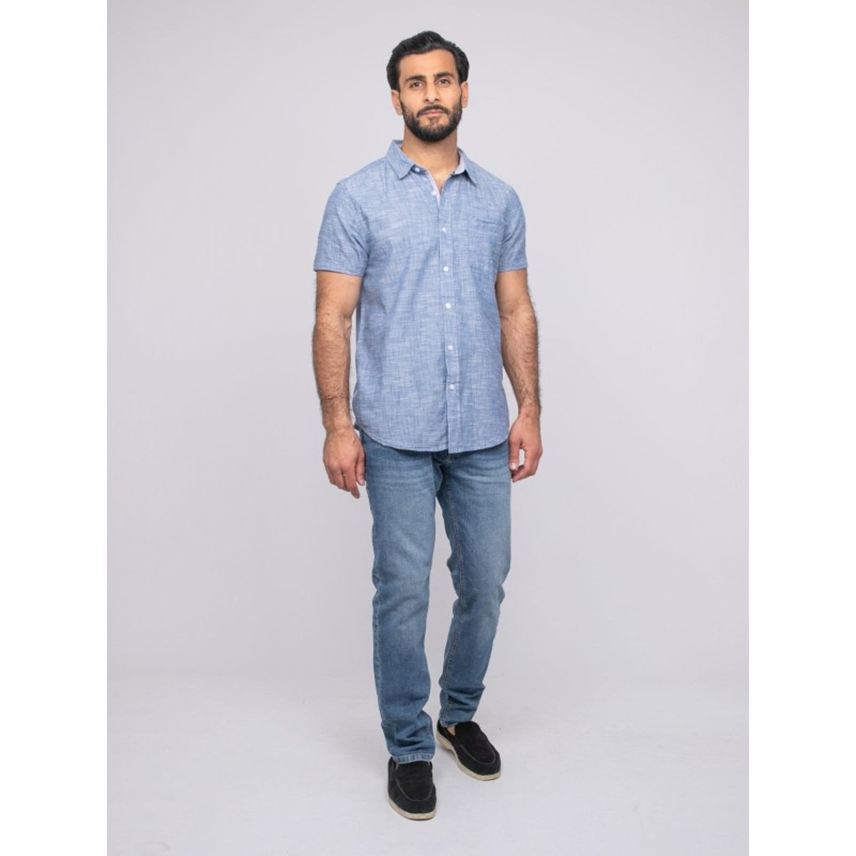 Chemise Manches Courtes Drogobie bleu, RITCHIE