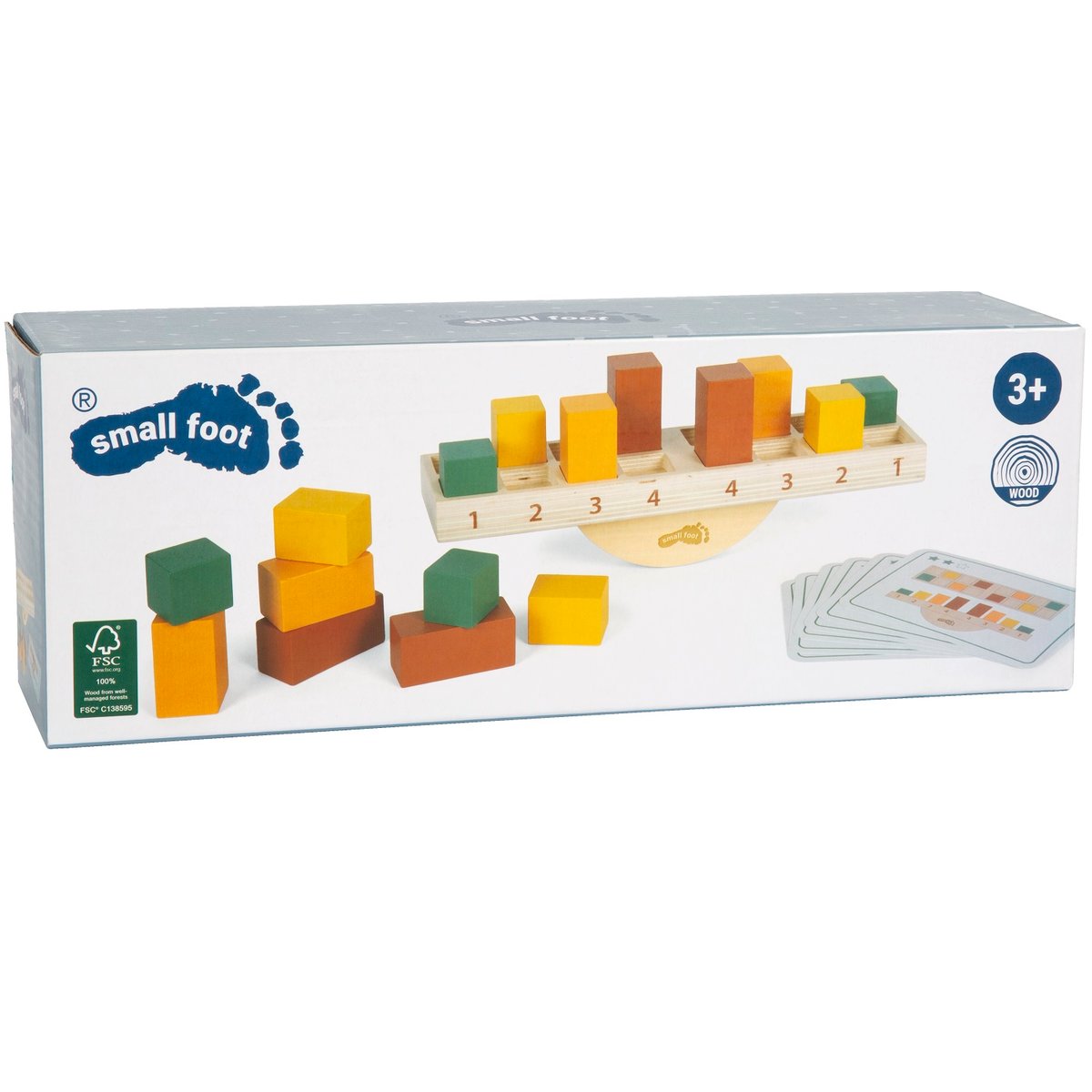 Jeu d'équilibre Montessori beige, SMALL FOOT COMPANY