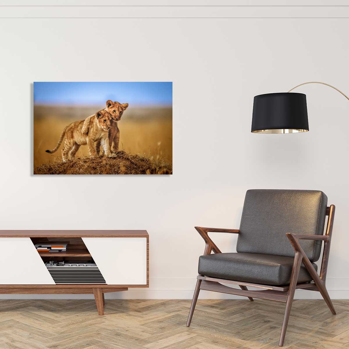 Tableau animaux brothers for the life tableau alu dibond, HEXOA