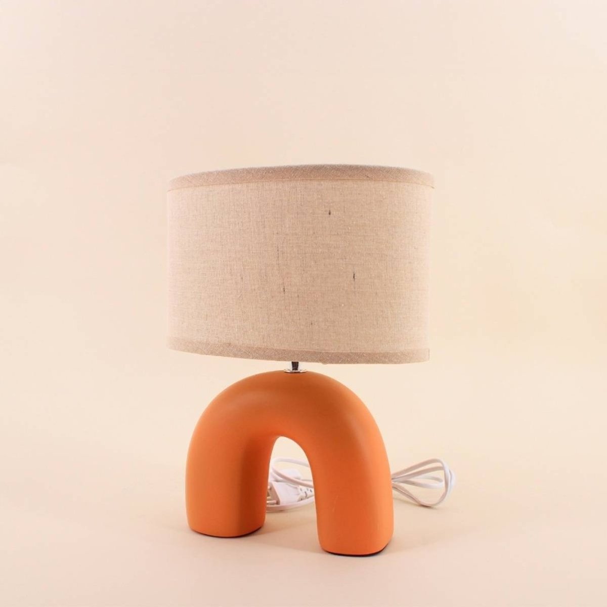 Lampe en céramique arche terracotta terracotta, ORNAMI
