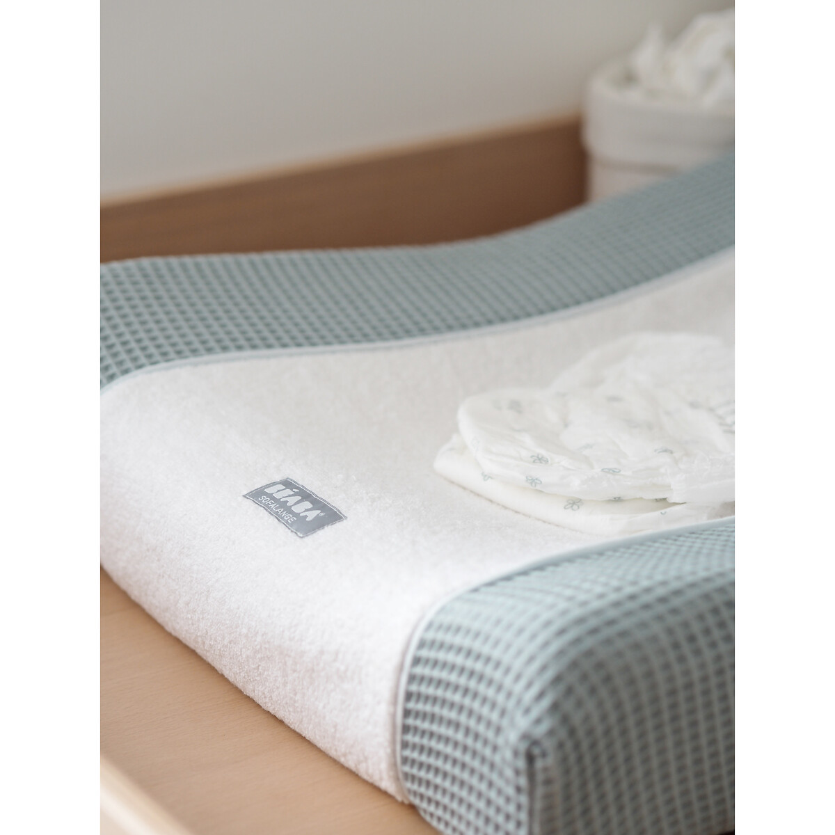 Housse de matelas à langer Sofalange vert d'eau, BEABA