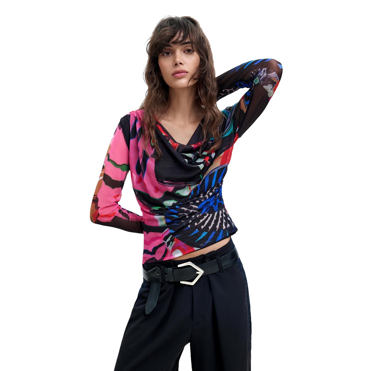 T-shirt en maille imprimée M. C. Lacroix multicolore, DESIGUAL