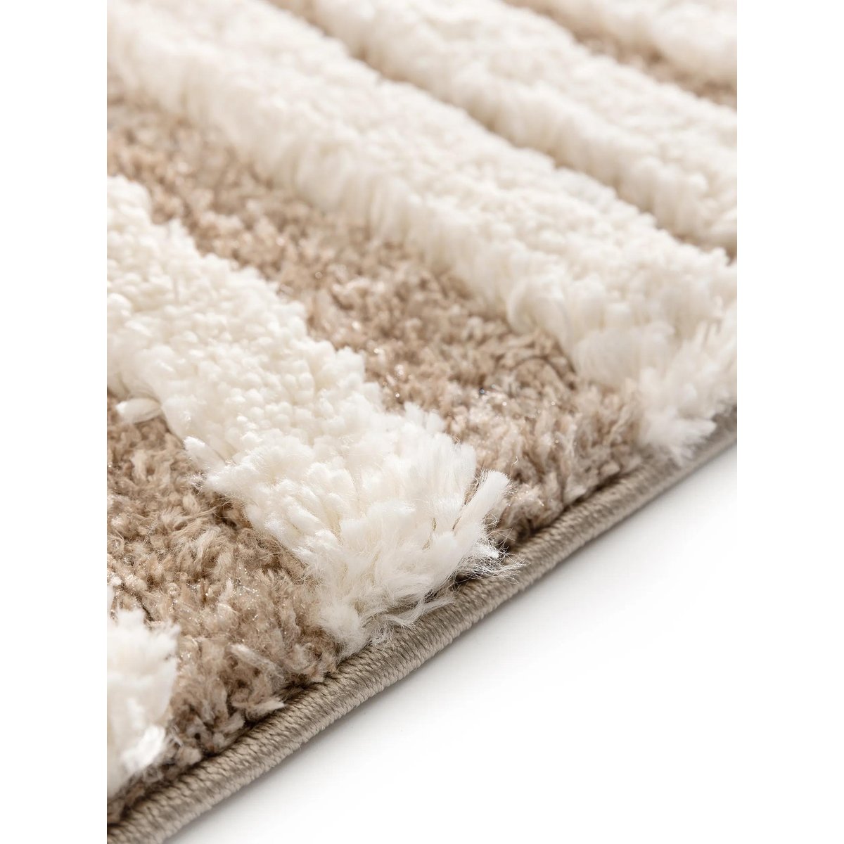 Tapis à poils longs TIBO crème/beige, BENUTA