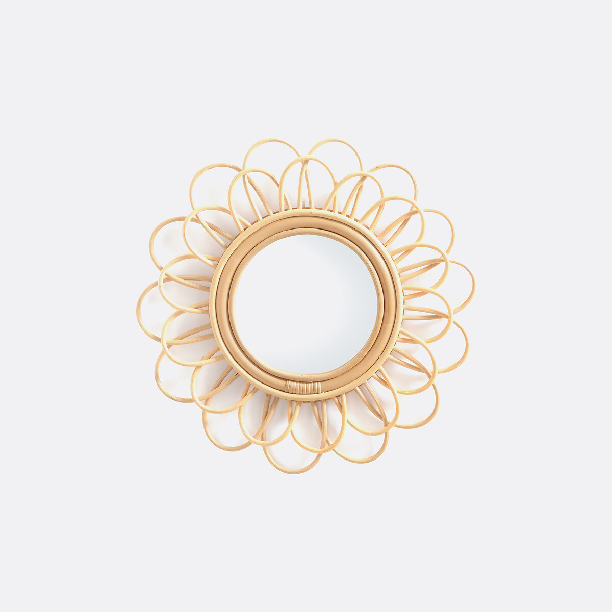 Miroir rotin forme fleur double Ø45 cm, Nogu naturel, LA REDOUTE INTERIEURS