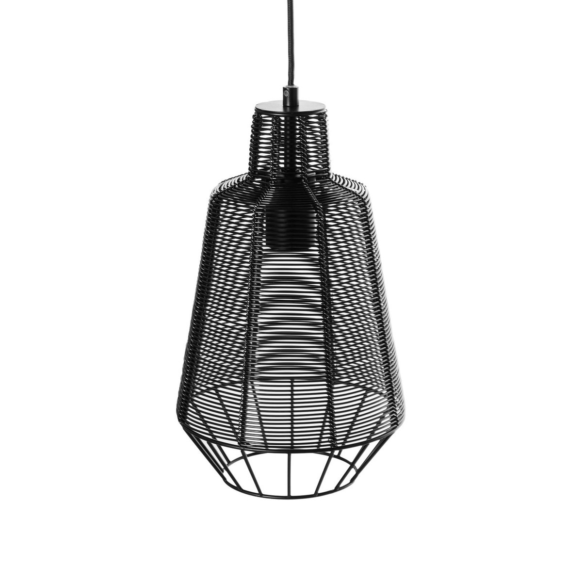 Suspension en aluminium vintage, Tinko noir, LUCANDE