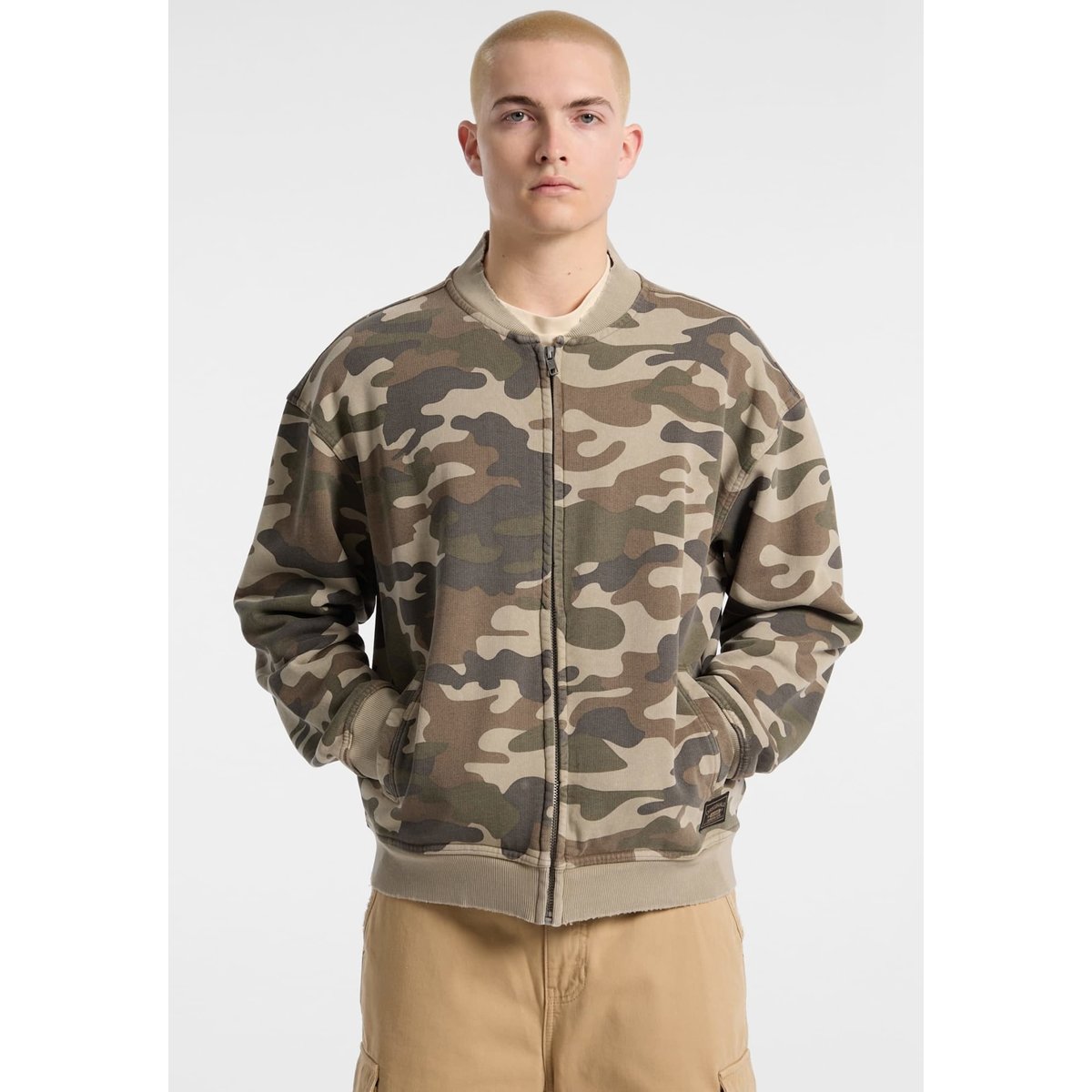 Sweat-Shirt Bomber Camouflage camouflage, GUESS