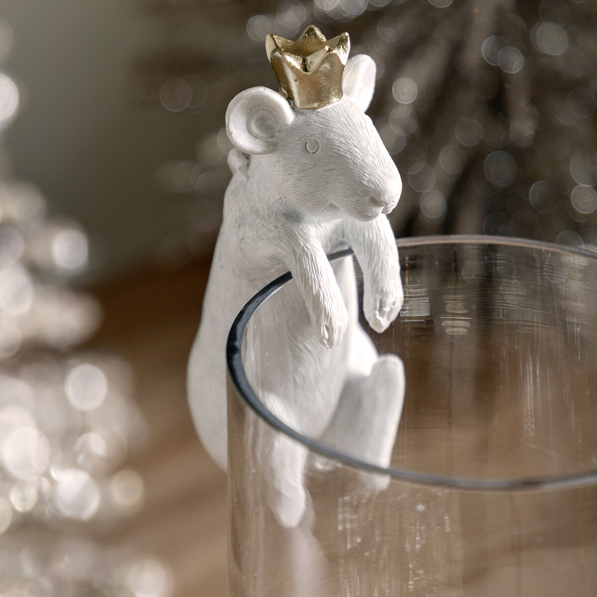 Set of 2 Mouse King Pot Hangers white, ÉDITÉ