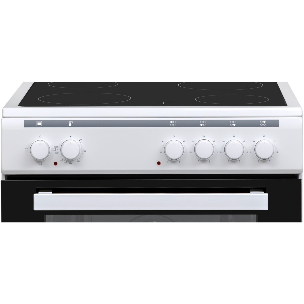 Cuisinière vitrocéramique ECVC6060b7 couleur unique, ESSENTIEL B