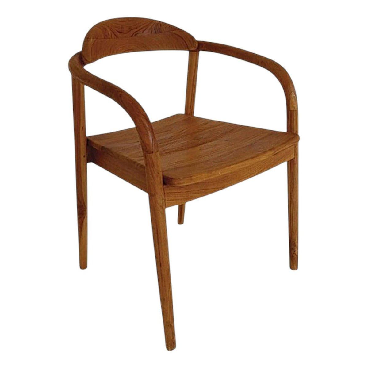 Chaise scandinave bois de teck massif (lot de 2) DEPOK bois naturel, PIER IMPORT