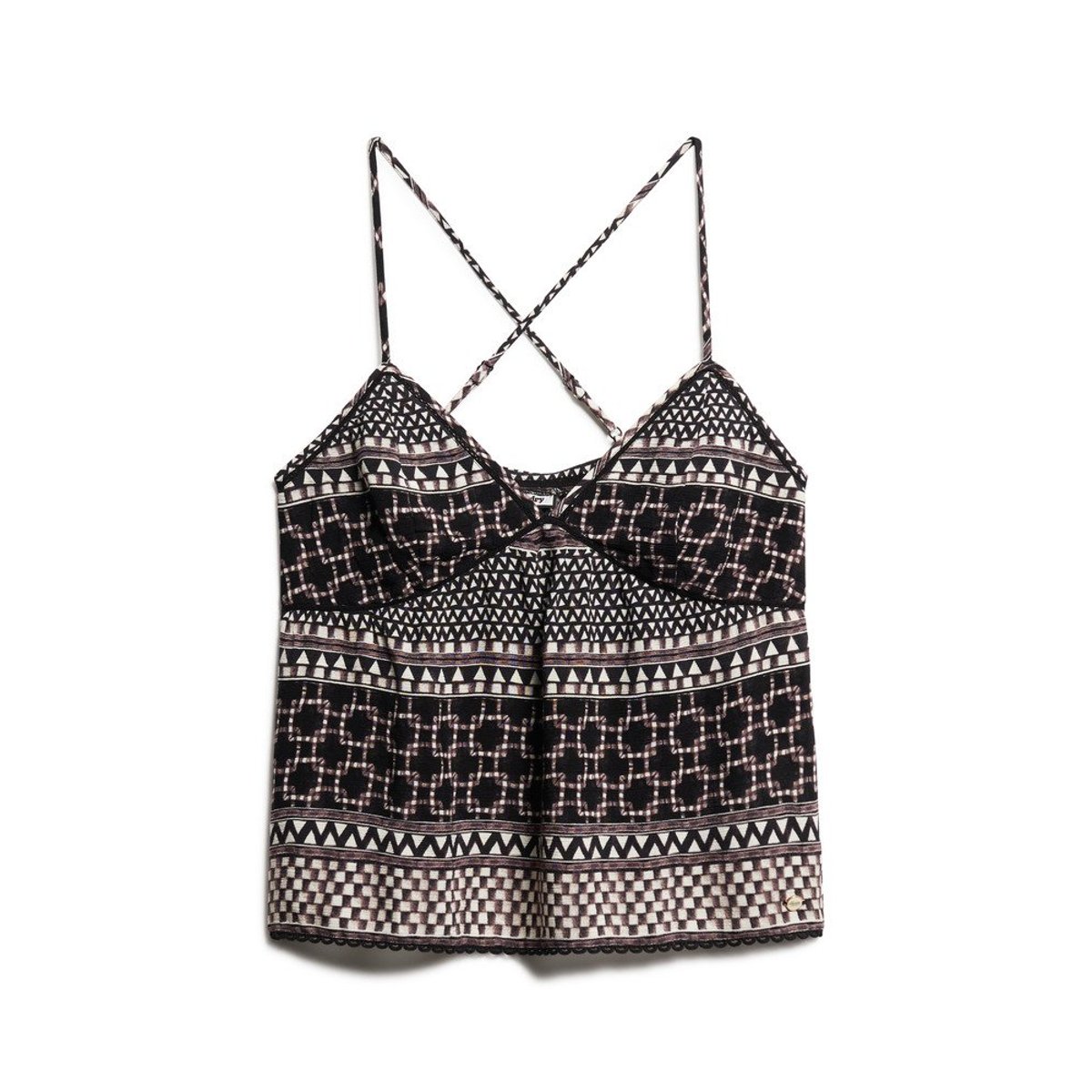 Caraco tissé imprimé couche mono shirbori, SUPERDRY