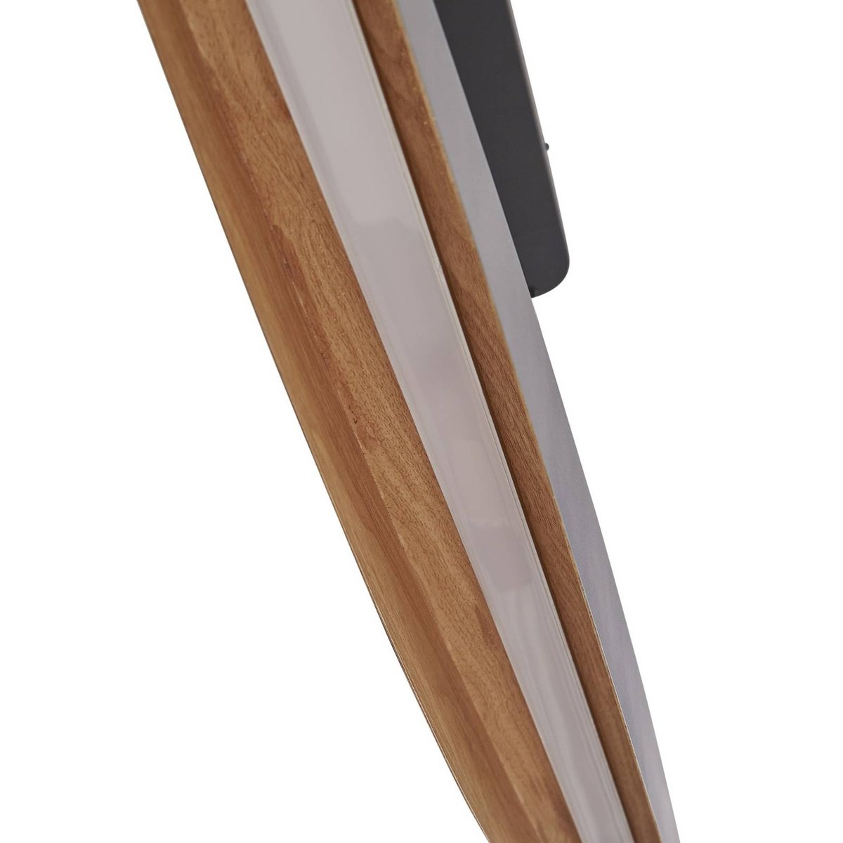 Suspension en métal moderneLED, Clavit noir, LUCANDE