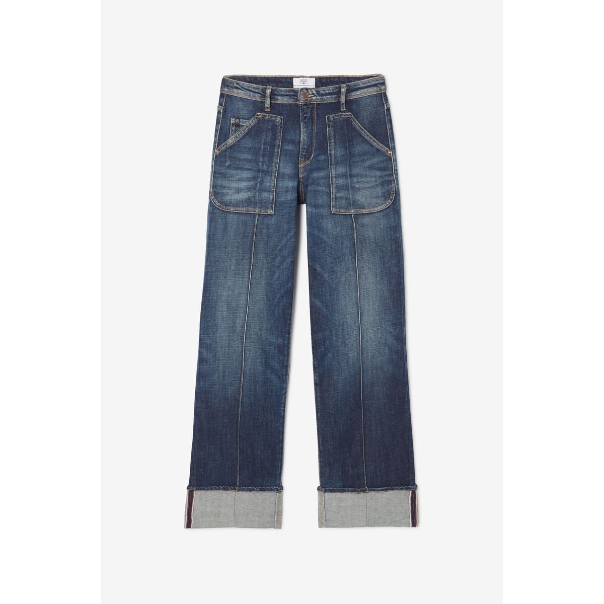 Jeans loose, large 400/28 loose , longueur 34 blue, LE TEMPS DES CERISES