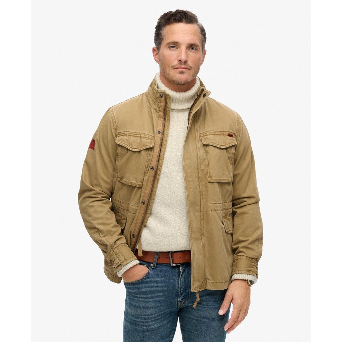 Veste militaire Rookie grès marron brun, SUPERDRY
