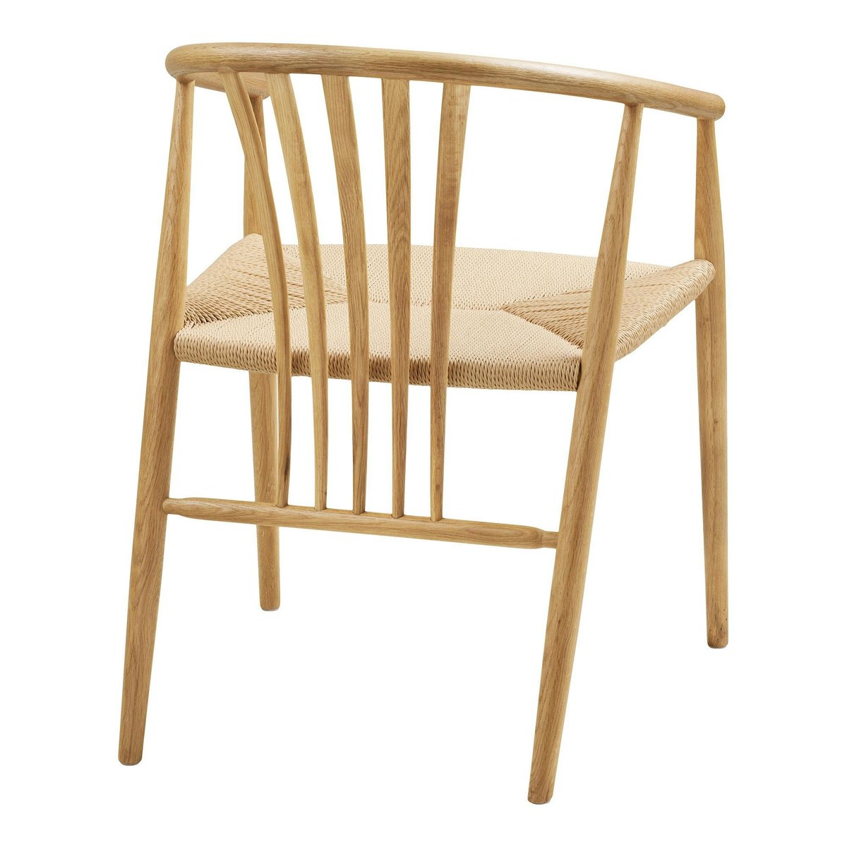 Chaise vintage bois et rotin BERLIN bois clair, PIER IMPORT