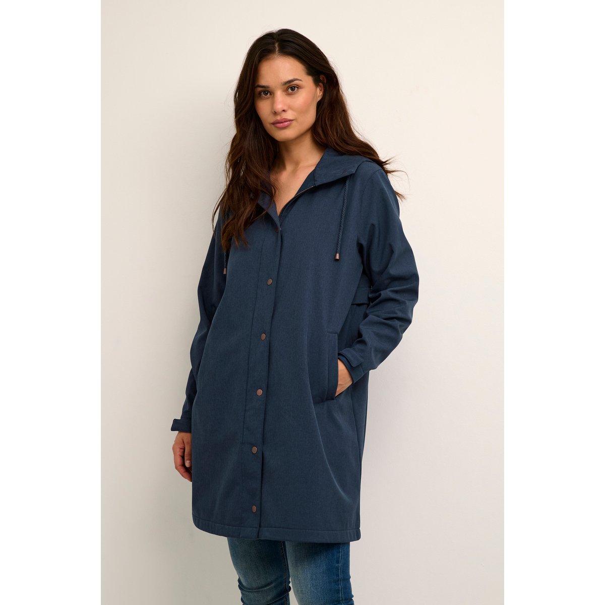 Outerwear bleu total eclipse melange, CREAM