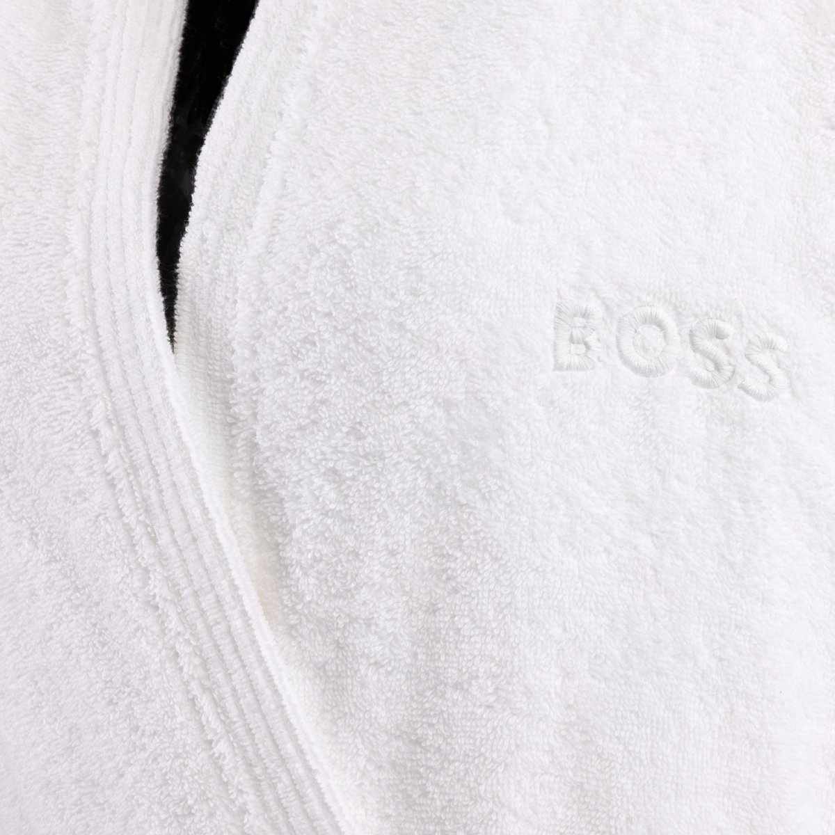 Peignoir long en coton,EDGE white, BOSS HOME