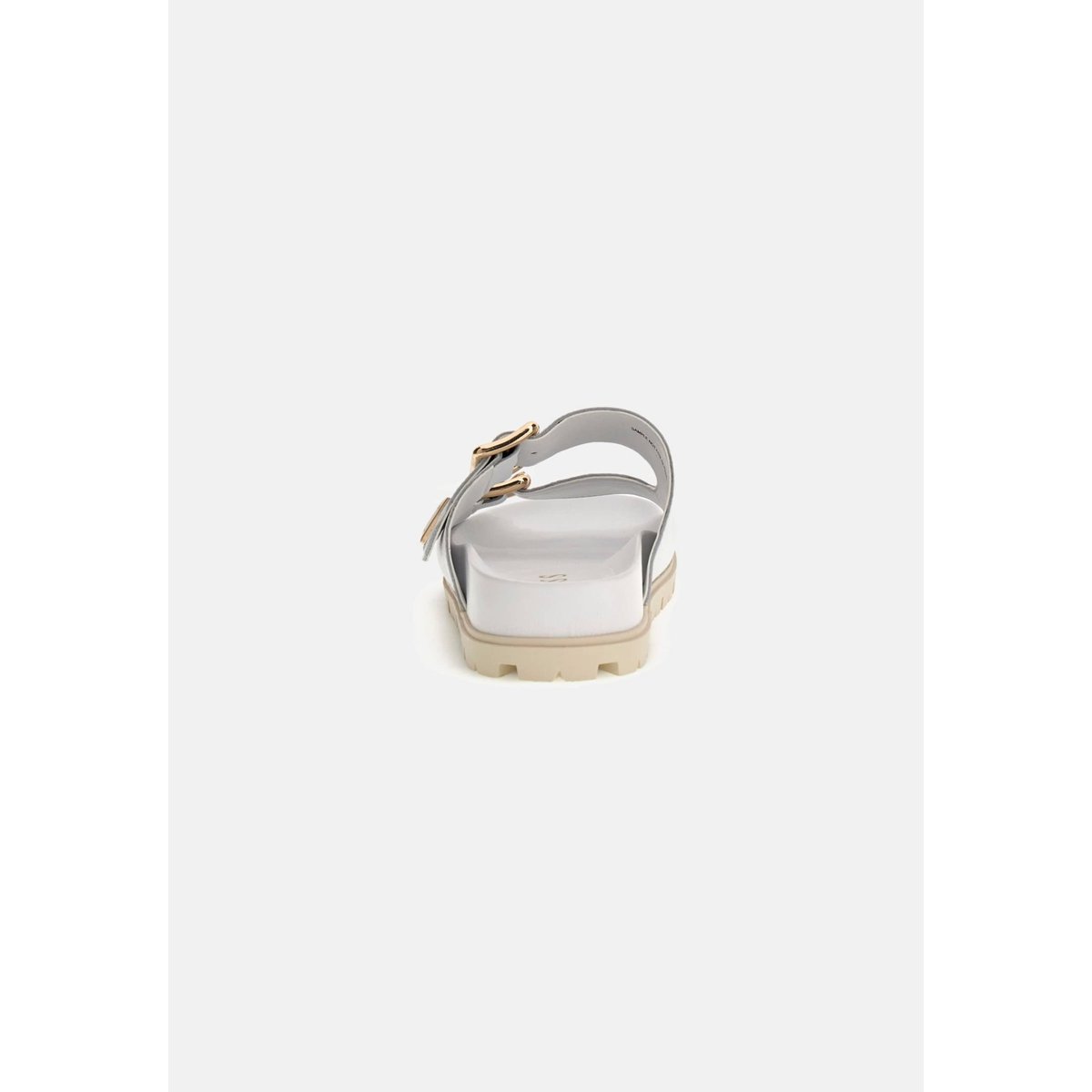 Sandales Fasten Cuir Véritable blanc, GUESS