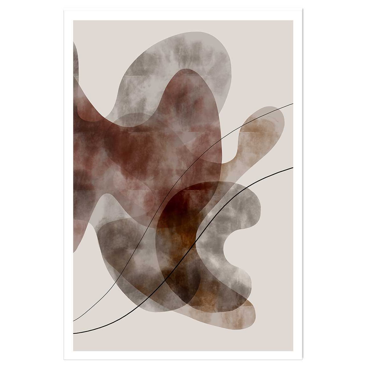 Affiche Organisme abstrait N°2 affiche seule, HEXOA