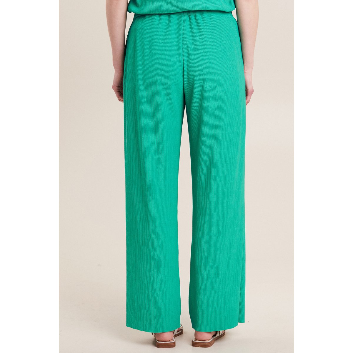 Pantalon flou taille basse vert turquoise, BREAL