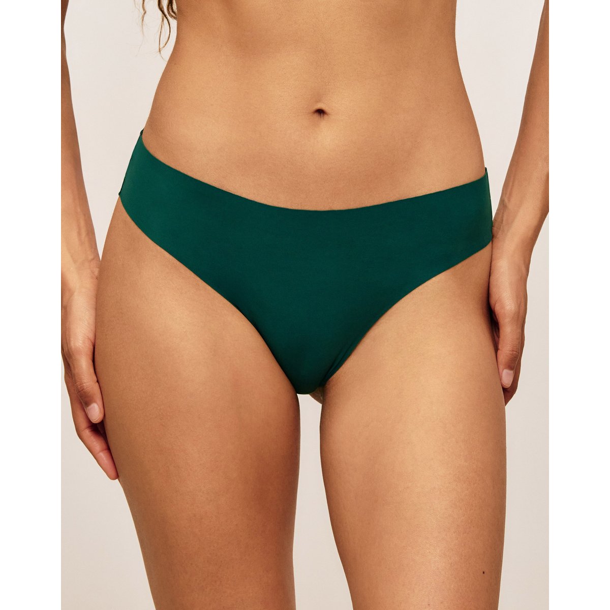 Culotte en microfibre et dentelle NEW SHOOMIZ vert sapin, UNDIZ