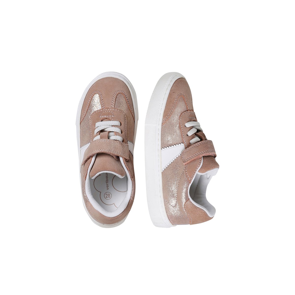 Baskets synthetique lot rose, VERTBAUDET