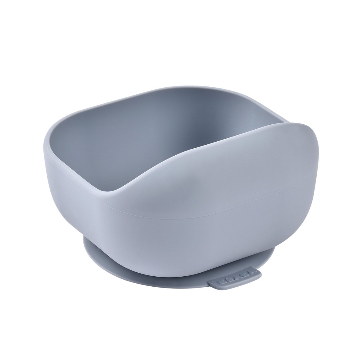 Bol ventouse pour bébé en silicone gris, BEABA