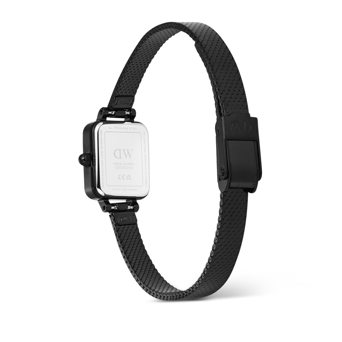 Montre Analogique  QUADRO noir noir noir, DANIEL WELLINGTON