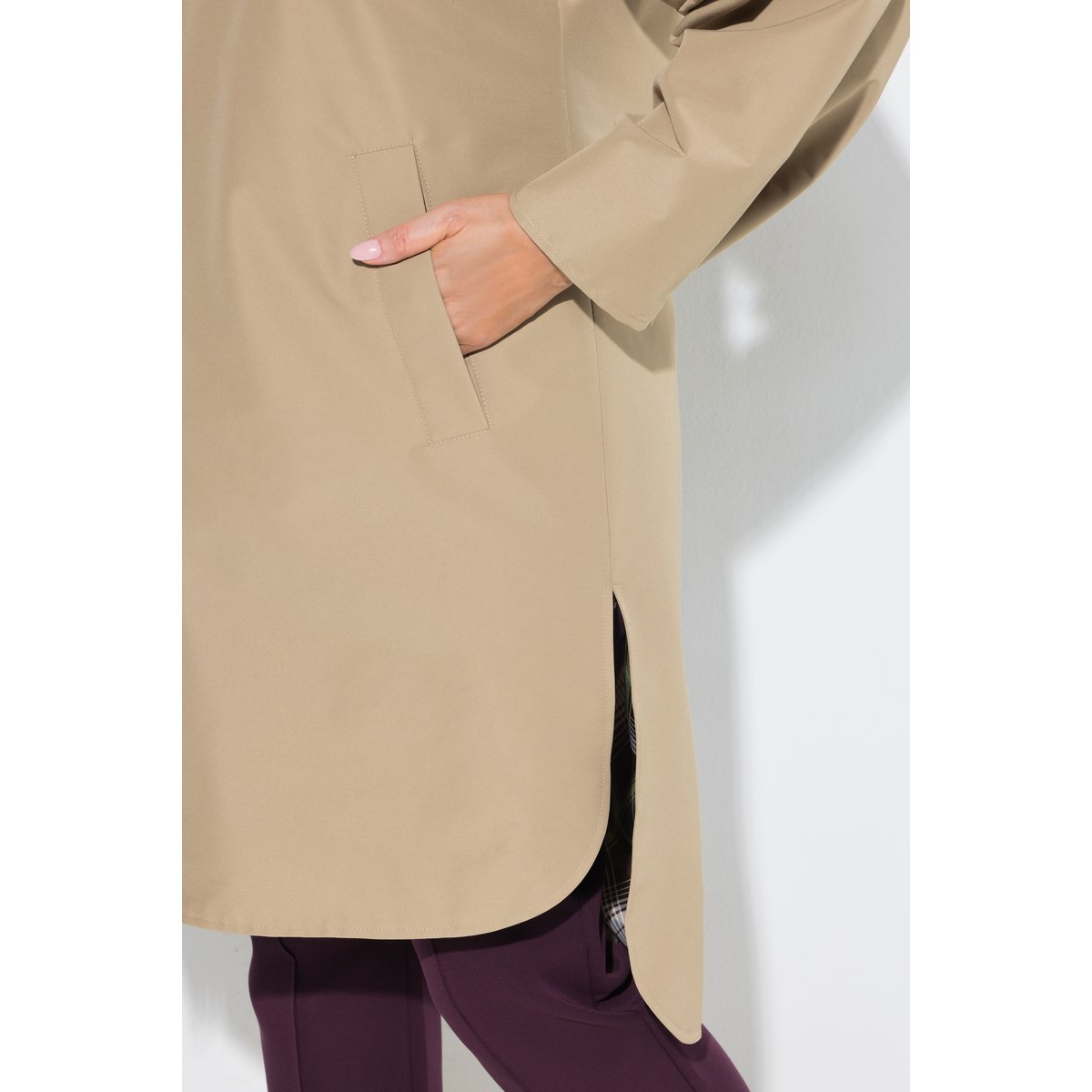 Manteau oversize, col chemise grès, ULLA POPKEN
