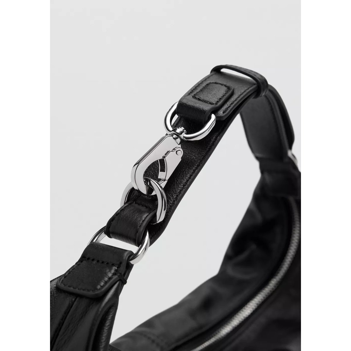 Sac 100 % cuir bovin noir, MANGO
