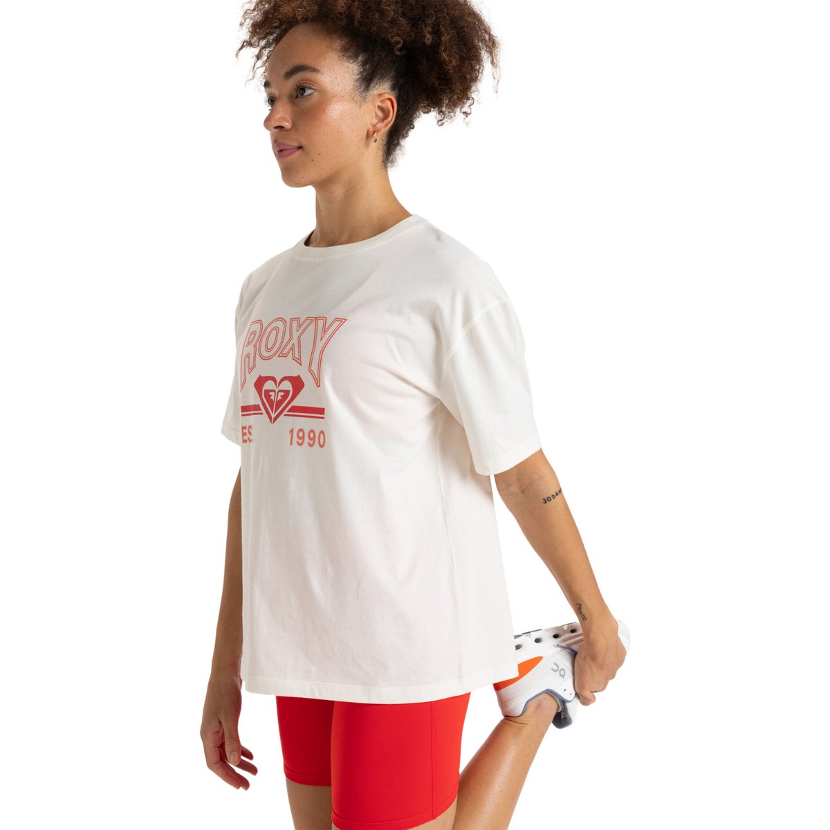 T-shirt à manches courtes ESSENTIAL ENERGY. blanc egret, ROXY