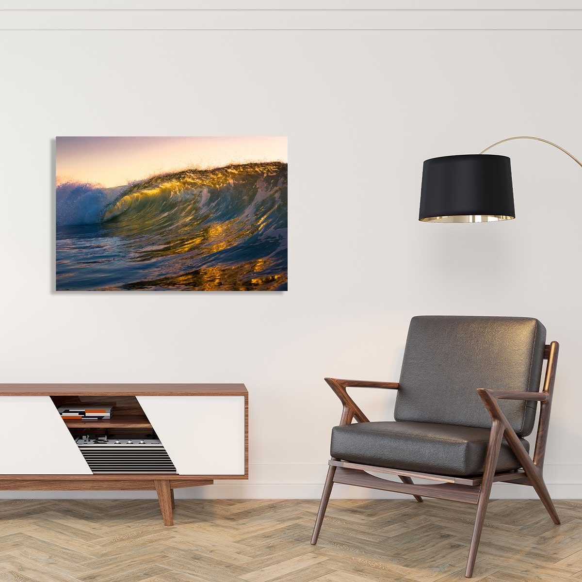 Tableau jolie coucher de soleil tableau alu dibond, HEXOA