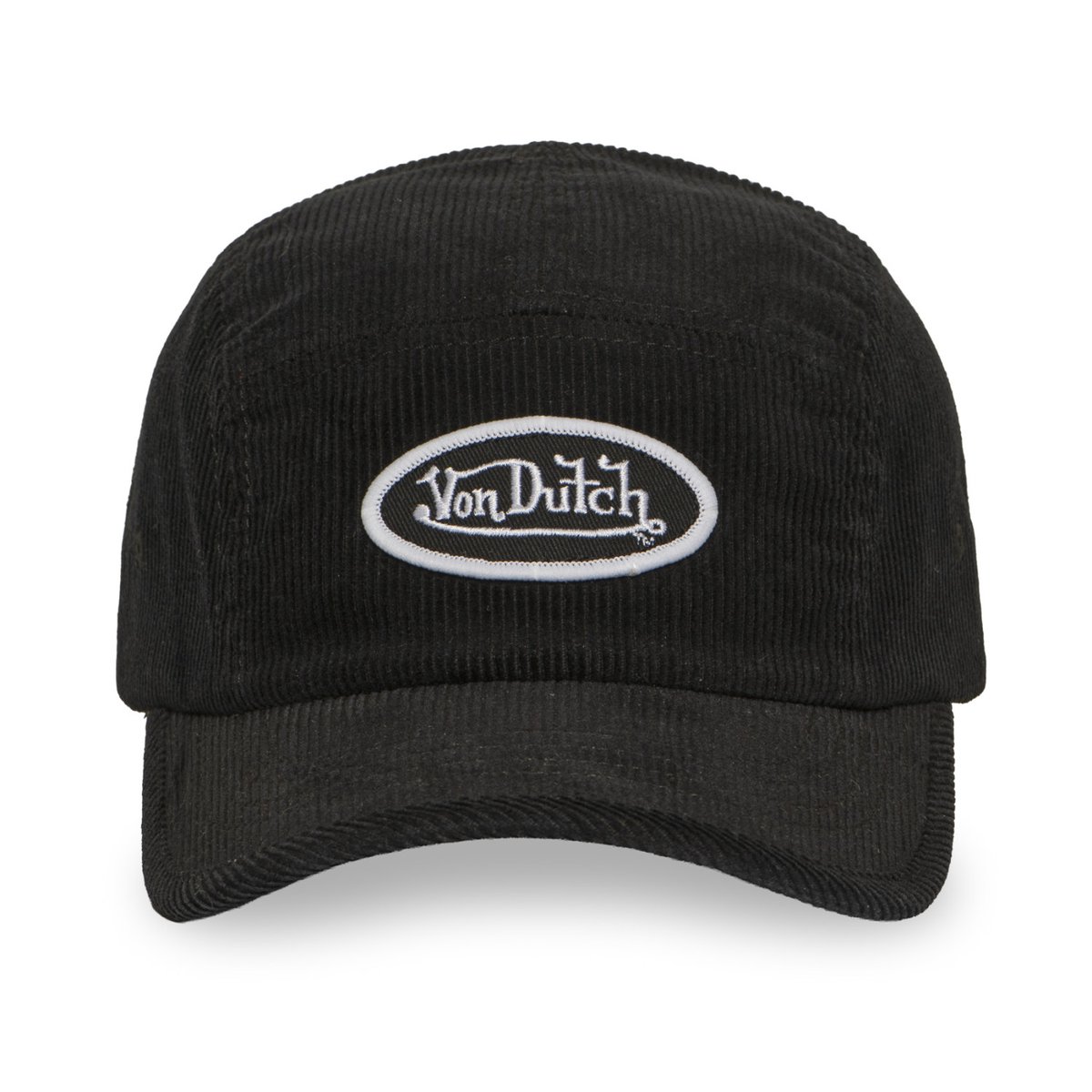 Casquette 5 panels VELVET noir/blanc, VON DUTCH