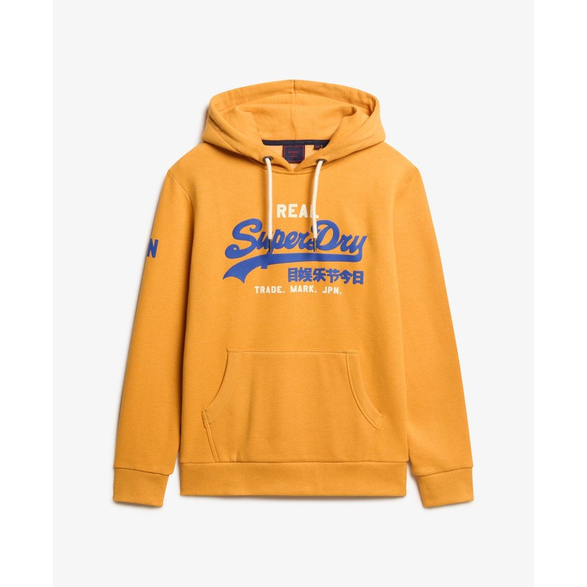 Sweat À Capuche Vintage Logo jaune, SUPERDRY