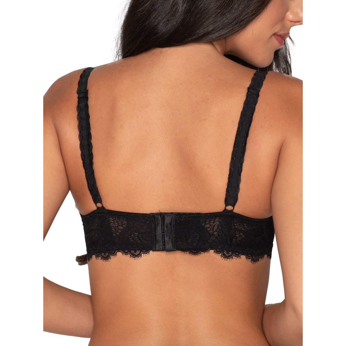 Soutien-gorge balconnet Orchidea noir noir, LUNA SPLENDIDA