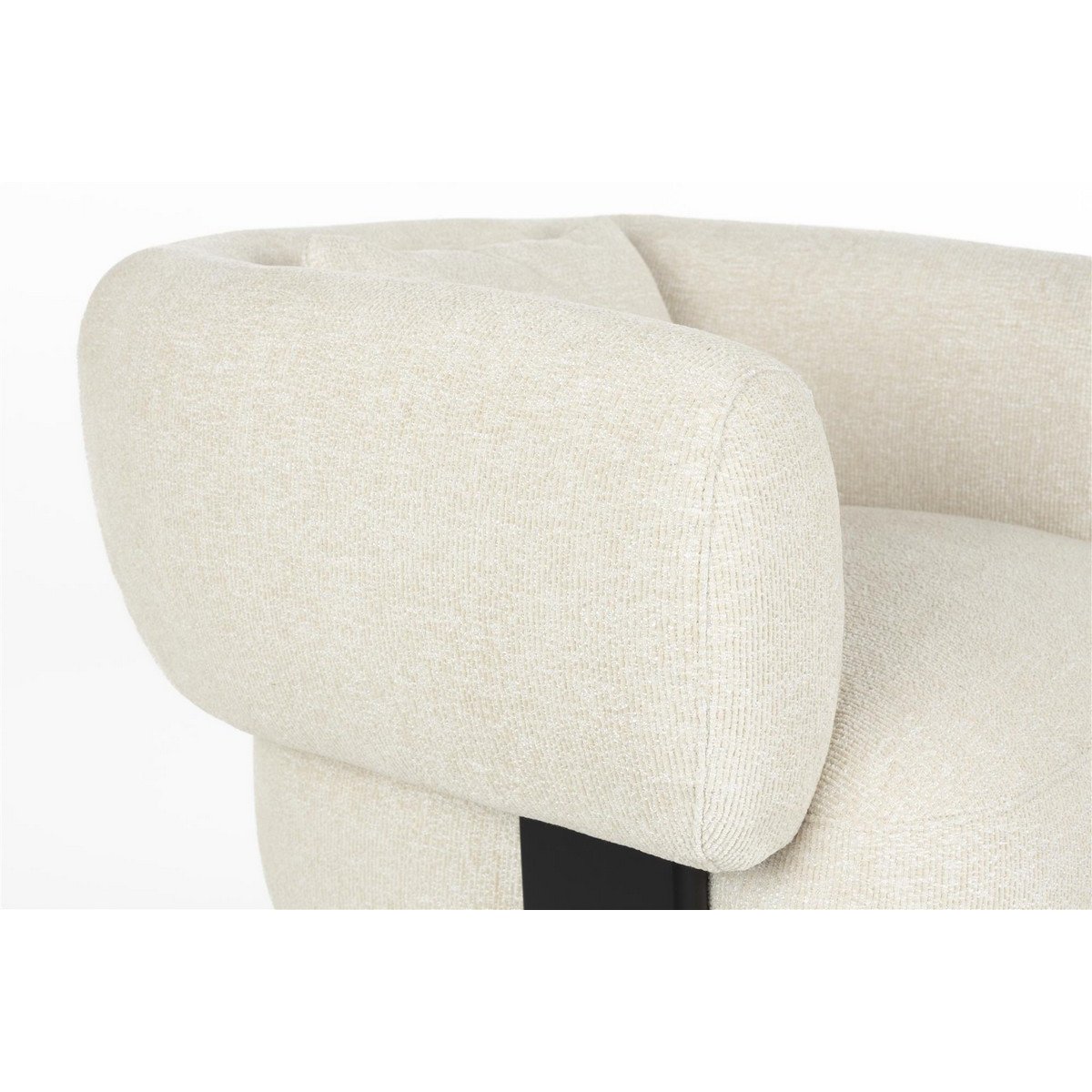 Fauteuil de salon en tissu - NEIL beige clair, ZUIVER