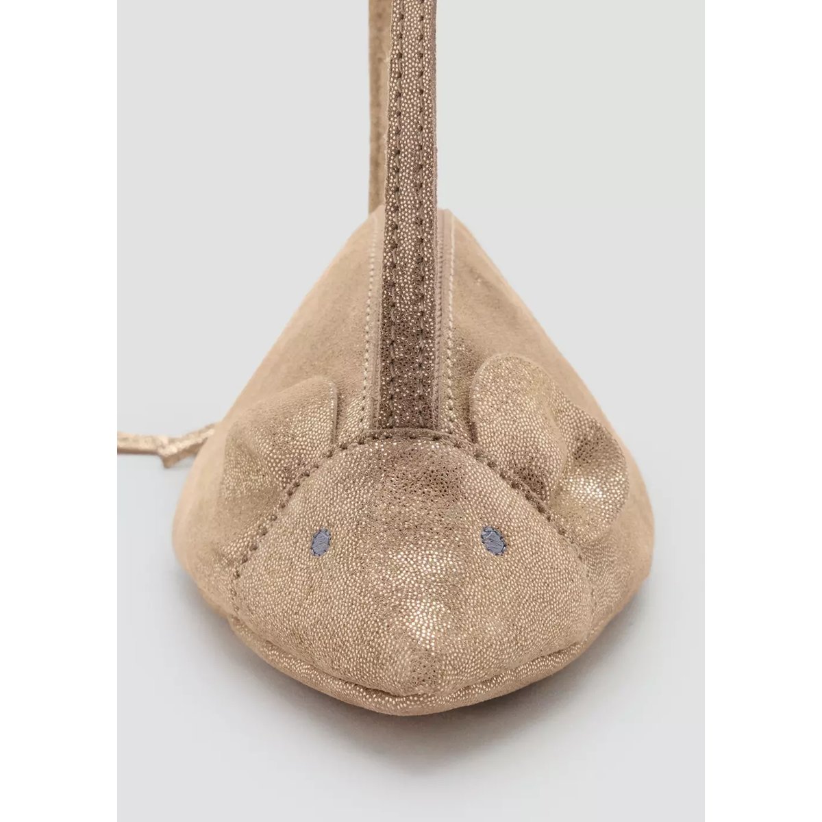 Sac souris en cuir sable, MANGO BABY