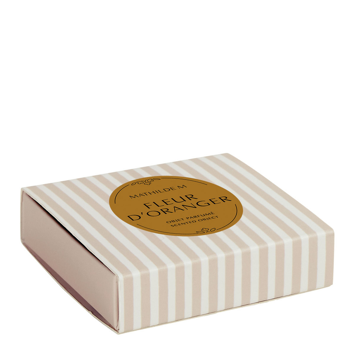 Coffret de 4 décors fondants en cire parfumée - FLEUR D'ORANGER blanc, MATHILDE M