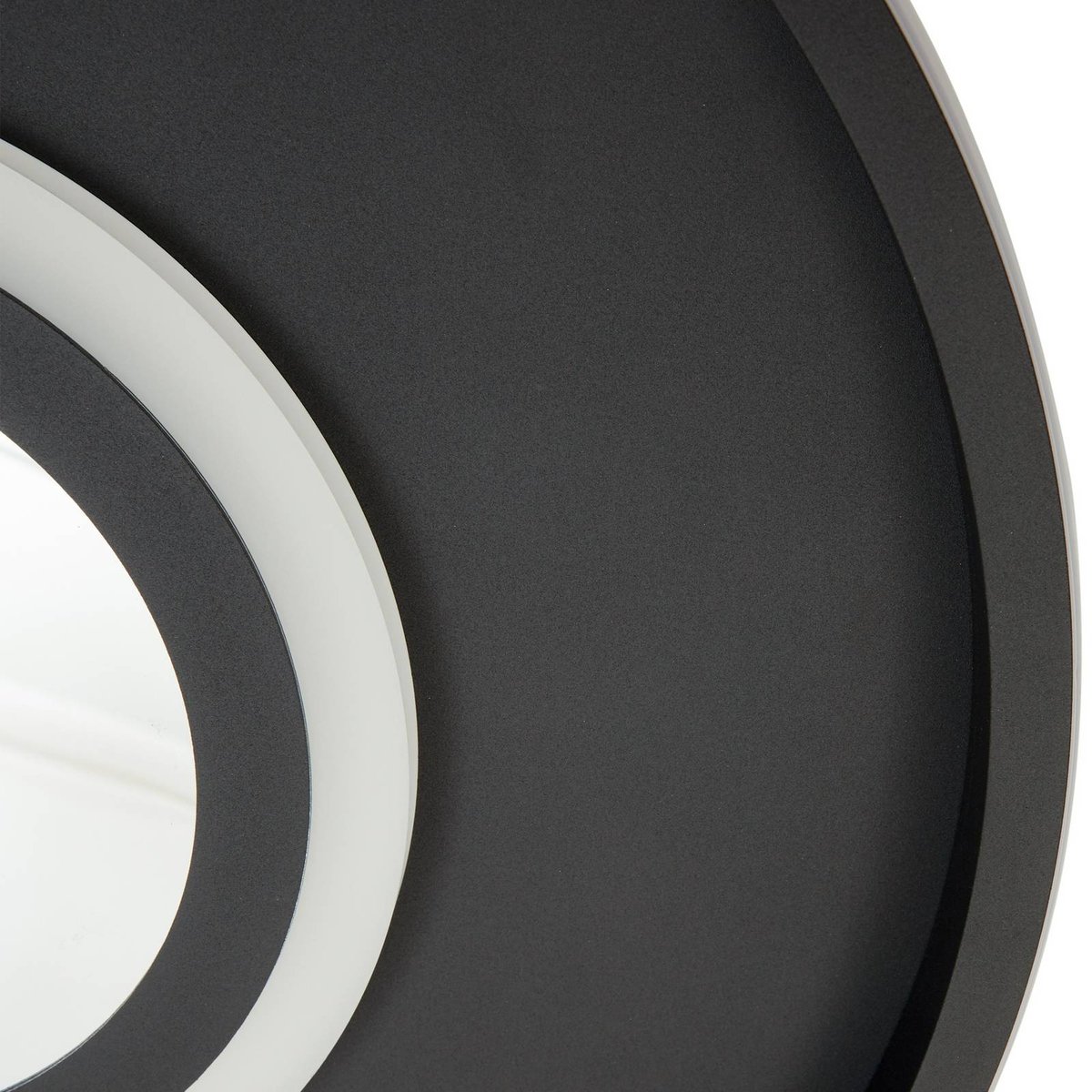 Plafonnier en métal moderneLED, Selian noir, blanc, transparent, LINDBY