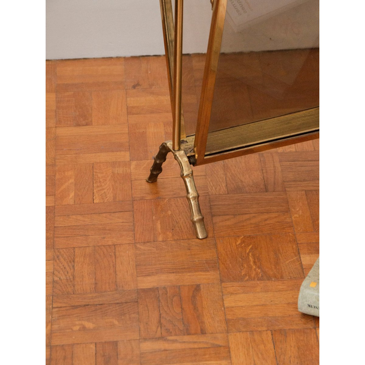 Porte-revues en laiton Maison Baguès Désiré N°145 - Bon état doré, DEBONGOUT